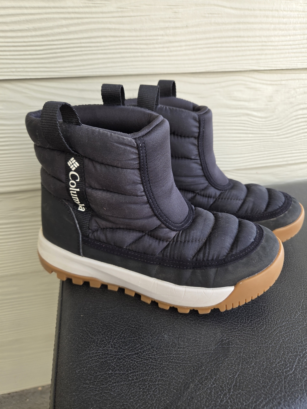 Columbia Kids Black Insulated Snow Boots